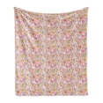 thumbnail image 1 of Paisley Soft Flannel Fleece Throw Blanket, Traditional Inspired Elements Colorful Composition Floral Print, Cozy Plush for Indoor and Outdoor Use, 50" x 70", Lilac Multicolor, by Ambesonne, 1 of 5