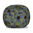 thumbnail image 1 of Paisley Storage Toy Bag Chair, Circles Pattern with Persian Folklore Inspired Teardrop Motifs Oriental Design, Stuffed Animal Organizer Washable Bag, Small Size, Multicolor, by Ambesonne, 1 of 3