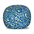 thumbnail image 1 of Paisley Storage Toy Bag Chair, Ocean Waves Like Design with Big and Small Raindrops Inspired Art, Stuffed Animal Organizer Washable Bag, Large Size, Blue and Green, by Ambesonne, 1 of 3