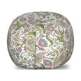 thumbnail image 1 of Paisley Storage Toy Bag Chair, Traditional Persian Pickles Pattern Vintage Style Ornament, Stuffed Animal Organizer Washable Bag, Large Size, Pale Brown Purple Green, by Ambesonne, 1 of 3