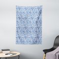 thumbnail image 1 of Paisley Tapestry, Ethnic Asian Native Festive Pattern in Blue Tones Nature Themed Print, Wall Hanging for Bedroom Living Room Dorm Decor, 40W X 60L Inches, Blue Pale Blue White, by Ambesonne, 1 of 2