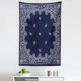 thumbnail image 1 of Paisley Tapestry, Pattern with Middle Eastern Influences Image, Fabric Wall Hanging Decor for Bedroom Living Room Dorm, 5 Sizes, Dark Blue White, by Ambesonne, 1 of 1