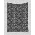 thumbnail image 1 of Paisley Tapestry, Religious Themed Symbol Asian Pattern with Traditional Elements Lace Like Design, Wall Hanging for Bedroom Living Room Dorm Decor, Black White, by Ambesonne, 1 of 1