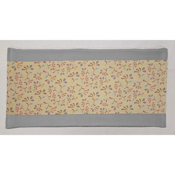 Paisley Terrycloth Bathmat by Penny's Needful Things (Terrycloth Color: Gray) (Yellow)