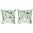 thumbnail image 1 of Ambesonne Paisley Throw Pillow Cover 2 Pack, Floral Vintage Patterns, 20", Laurel Green, 1 of 6