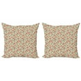 thumbnail image 1 of Ambesonne Paisley Throw Pillow Cover 2 Pack, Vintage Persian Elements, 20", Multicolor, 1 of 2