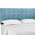 thumbnail image 1 of Paisley Tufted Twin Upholstered Performance Velvet Headboard - Sea Blue, 1 of 4