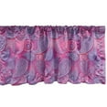 thumbnail image 1 of Ambesonne Paisley Valance Pack of 2, Oriental Damask Colors, 54"X12", Pink Fuchsia, 1 of 4