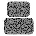 thumbnail image 1 of Paisley and Damask Black Pattern Bath Mat Set Of 2,Non-Slip Rug for Bathroom,Kitchen,Bedroom,Entrance, 30x17 and 23.5x15.7 Inches, 1 of 5