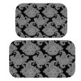 thumbnail image 1 of Paisley and Damask Black Pattern Bath Mat Set Of 2,Non-Slip Rug for Bathroom,Kitchen,Bedroom,Entrance, 30x17 and 23.5x15.7 Inches, 1 of 5