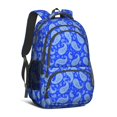thumbnail image 1 of Paisley and Damask Blue Pattern Cute School Backpack Bag with Padded Back and Adjustable Shoulder Straps 16.9 X 12.6 X 5.9 Inches, 1 of 5