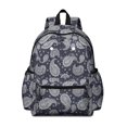 thumbnail image 1 of Paisley and Damask Blue Pattern Cute School Backpack with Padded Back and Adjustable Shoulder Straps 13.4"x11"x4.7", 1 of 5