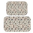 thumbnail image 1 of Paisley and Floral Beige Pattern Bath Mat Set Of 2,Non-Slip Rug for Bathroom,Kitchen,Bedroom,Entrance, 30x17 and 23.5x15.7 Inches, 1 of 5