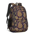 thumbnail image 1 of Paisley and Floral Black Pattern Cute School Backpack Bag with Padded Back and Adjustable Shoulder Straps 16.9 X 12.6 X 5.9 Inches, 1 of 5