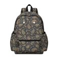 thumbnail image 1 of Paisley and Floral Black Pattern Cute School Backpack with Padded Back and Adjustable Shoulder Straps 13.4"x11"x4.7", 1 of 5