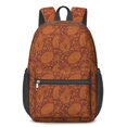 thumbnail image 1 of Paisley and Floral Red Pattern 17" Waterproof Oxford School Backpacks for Teens, S-Shape Padded Straps, for School, Travel, Hiking, Camping, 1 of 5