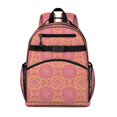 thumbnail image 1 of Paisley and Floral Red Pattern Cute School Backpack Bag for School with Padded Back and Adjustable Shoulder Straps 15.25"x11.5"x5.25", 1 of 5