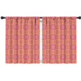 thumbnail image 1 of Paisley and Floral Red Pattern Insulated Teens Curtains Set Of 2, Bedroom Essentials, Toddler Room Decor 42x54in(106x137cm), 1 of 5