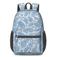 thumbnail image 1 of Paisley and Floral White Pattern 17" Waterproof Oxford School Backpacks for Teens, S-Shape Padded Straps, for School, Travel, Hiking, Camping, 1 of 5