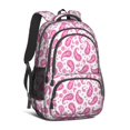 thumbnail image 1 of Paisley and Floral White Pattern Cute School Backpack Bag with Padded Back and Adjustable Shoulder Straps 16.9 X 12.6 X 5.9 Inches, 1 of 5