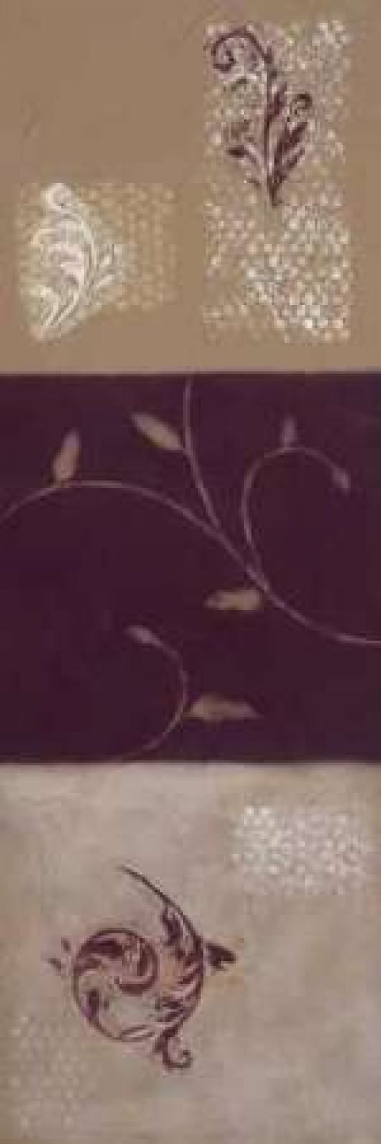 Paisley and Plum I Canvas Art - Rita Vindedzis (8 x 24)
