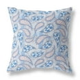 thumbnail image 1 of Paisley on Abstract Indoor/Outdoor Pillow in Blue Gray 18x18, 1 of 7
