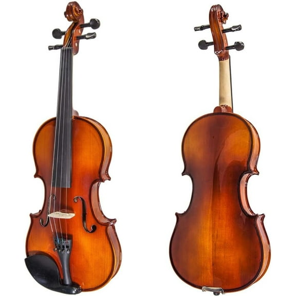Paititi 1/4 Size Artist-200 Serie Solid Wood Ebony Fitted Violin with Bow Lightweight Case, Shoulder Rest, Extra Strings and Rosin