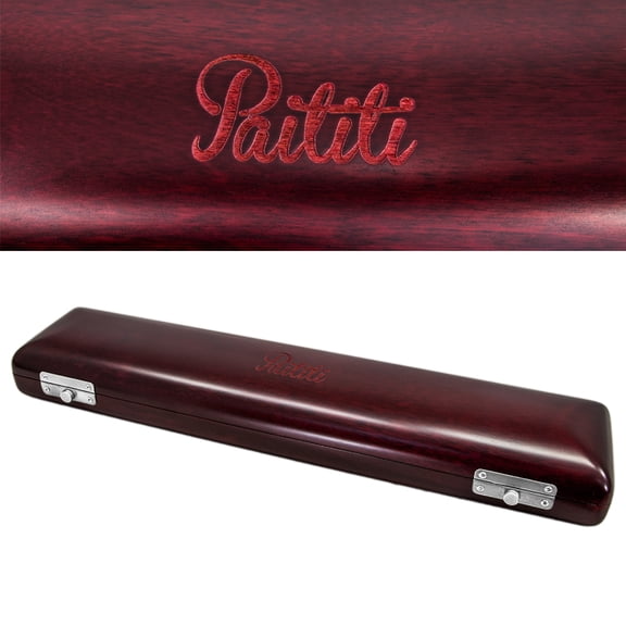Paititi Mahogany Wood B foot Flute Hard Case French Style High Quality 17 Hole Flute Case