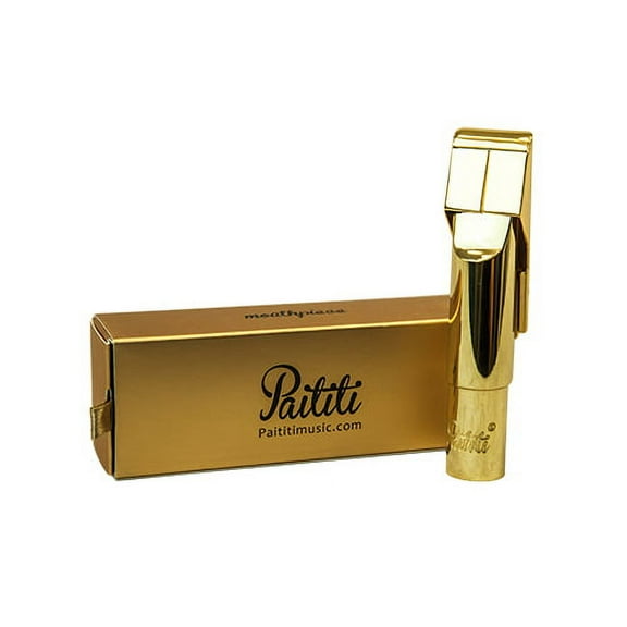 Paititi Professional Gold Plated Tenor Saxophone Metal Mouthpiece #7