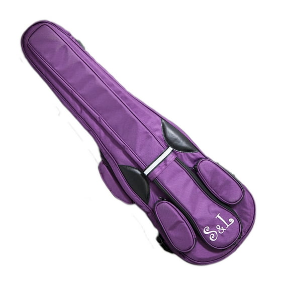 Paititi S&L Triangular Full Size Violin Soft Bag Lightweight Backpack Style Purple Color