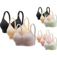 thumbnail image 1 of Paiwinds 3 Pack Plus Size Lace Bralette for Women, Fresh Style Wirefree Comfort Bra for Everyday Wear, Support & Lift, 1 of 8