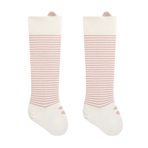 Paiwinds Baby Over-the-Knee Striped Socks Soft Cotton Mesh for 0-3 Years Unisex Casual Wear