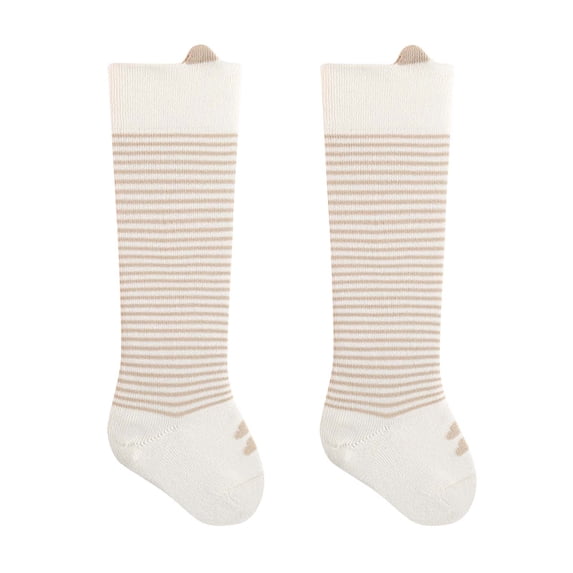 Paiwinds Baby Over-the-Knee Striped Socks Soft Cotton Mesh for 0-3 Years Unisex Casual Wear