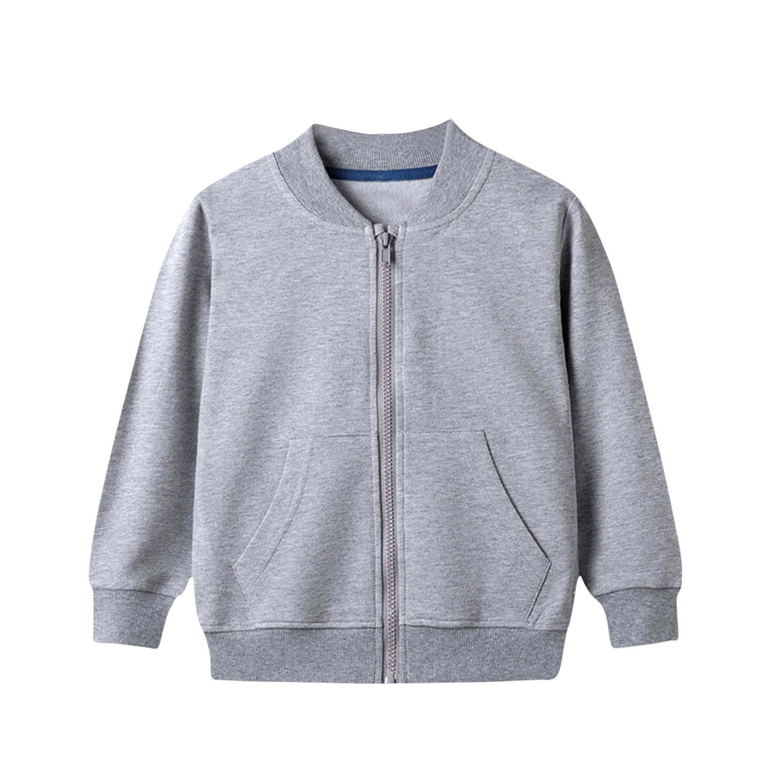 Paiwinds Boys Girls Zip Up Sweatshirt Jacket Soft Warm Long Sleeve ...