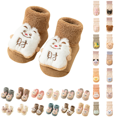 thumbnail image 1 of Paiwinds Cute Animal Toddler Floor Socks Non-Slip Soft Plush Baby Booties For Boys Girls Winter Warm Indoor Wear, 1 of 9