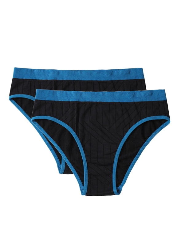 Fashion Period Panties 2 Pack - Low Waisted Seamless Underwear with Leak-Proof Design for Women, Comfortable Breathable Briefs for Casual Wear