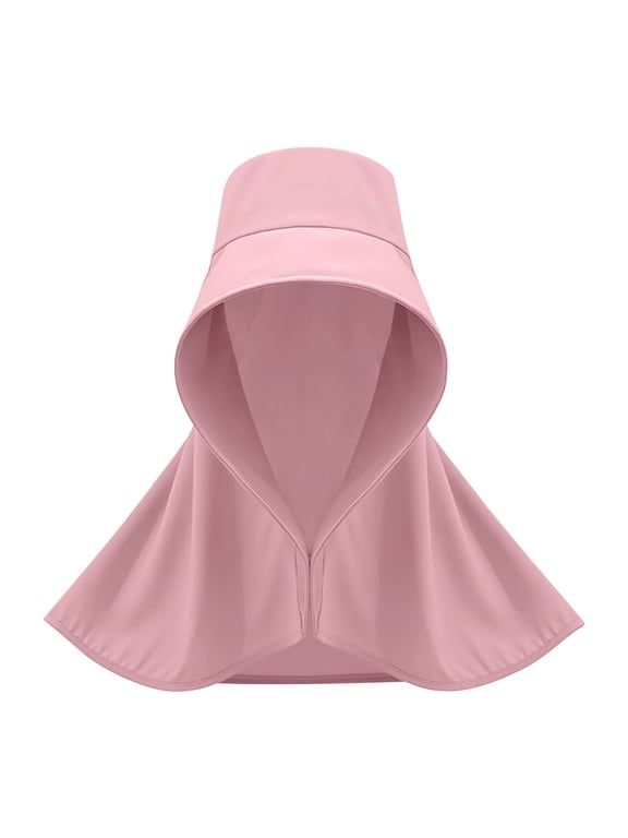 Full Face Sun Hat with Neck and Shoulder Shawl, Oversized Women's Summer Fishing Cap for Cycling and Outdoor Activities