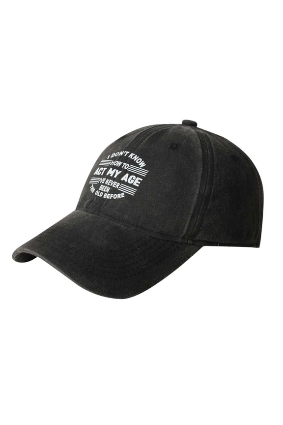Funny Quote Baseball Cap for Men Women Adjustable Distressed Dad Hat Unisex Casual Sun Visor Hats for Summer Outdoor Sports