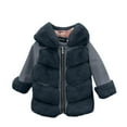 thumbnail image 1 of Paiwinds Girls Faux Fur Hooded Jacket, Full Zip Sherpa Coat with Warm Lining for Kids 2-11 Years, Thickened Winter Outerwear with Ornamental Zipper for Casual Wear, 1 of 4