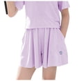 thumbnail image 1 of Paiwinds Girls Summer Ice Silk Sports Shorts Skirt Outer Pants Quick Dry Breathable Elastic Waist Active Kids Pants, 1 of 8