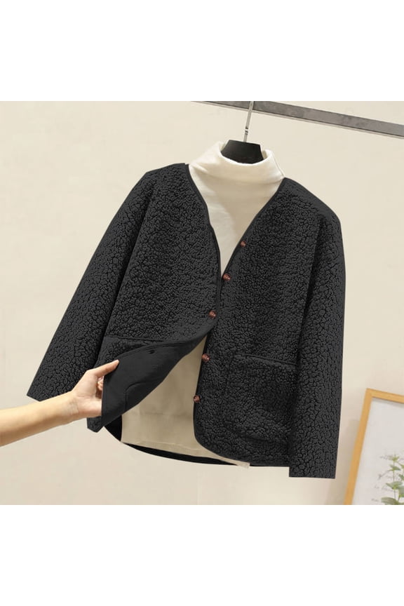 Kids Classic Button Front Coat with Lapel Collar, Hoodless Pullover Style for Formal School Events, Holidays and Smart Seasonal Outerwear