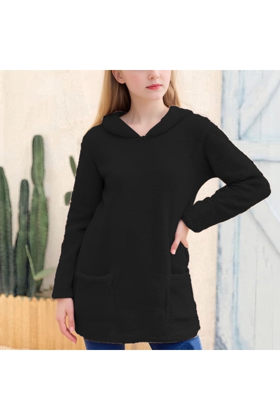 Kids Open Front Cardigan, Pullover Cocoon Coat with Funnel Neck for Effortless Layering, Perfect for School, Playdates and Cozy Home Wear in Cool Weather