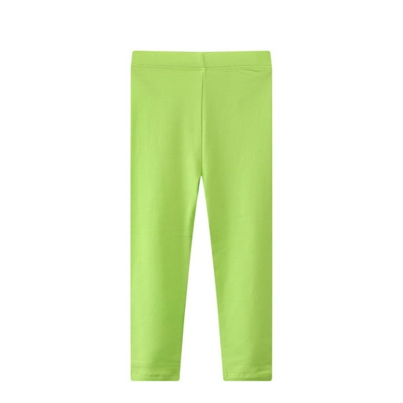 Paiwinds Kids' Wearable Leggings 2-8 Years, Winter Solid Color Thermal Pants, Soft Elastic Base Layer Pants for Toddler Boys & Girls, Unisex Outdoor Casual Sports Long Pants