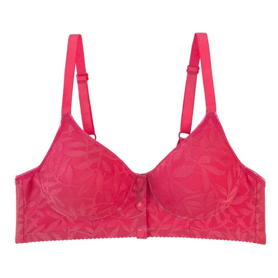 Paiwinds Front Closure Bra for Women Wireless Lace Comfort Bra Breathable Everyday Underwear with Side Support
