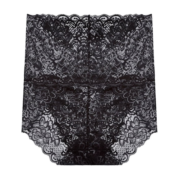 Paiwinds Lightweight Breathable Mesh Women's Pants Lace Design Comfortable Crotch Ladies Underwear Panties 4 Pack Alluring Style (M-3XL)