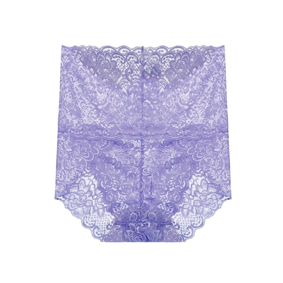 Paiwinds Lightweight Breathable Mesh Women's Pants Lace Design Comfortable Crotch Ladies Underwear Panties 4 Pack Alluring Style (M-3XL)