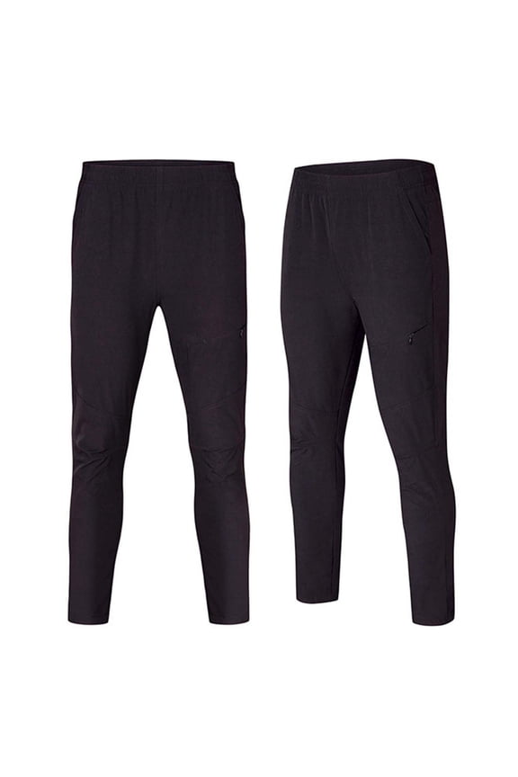 Men Casual Fashion Breathable Running Exercise Pants with Zipper Pocket and Elasticity, Comfortable for Training and Sports, Lightweight Fabric for Active Wear