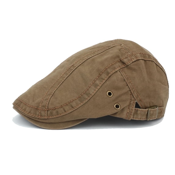 Paiwinds Men Women Vintage Cotton Flat Cap Ivy Newsboy Hat Adjustable Duckbill Cap Outdoor Cabbie Hat with Side Vents