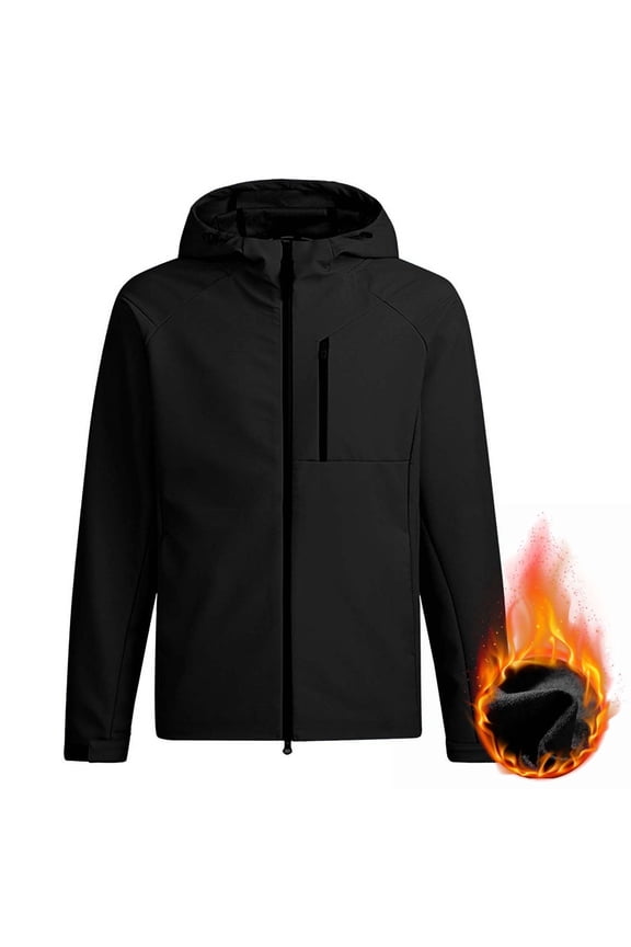 Men's Advanced Waterproof Windproof Hooded Storm Jacket with Multiple Pockets and Secure Storage for Hiking Camping and Everyday Casual Wear