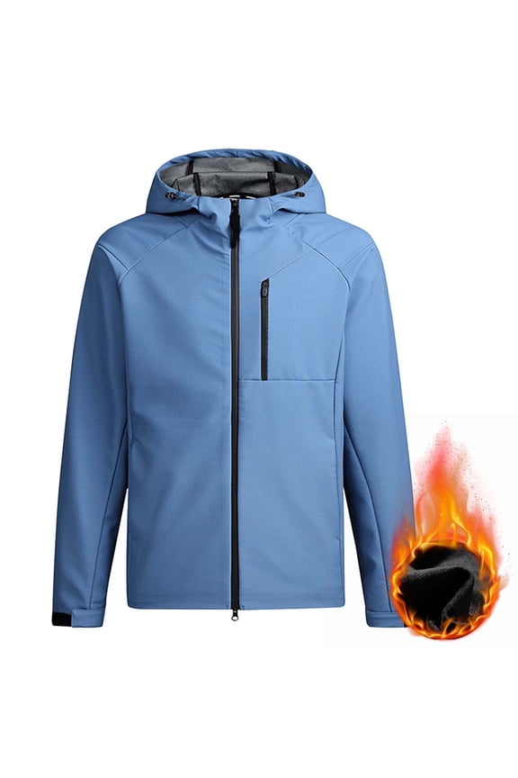 Men's Advanced Waterproof Windproof Hooded Storm Jacket with Multiple Pockets and Secure Storage for Hiking Camping and Everyday Casual Wear